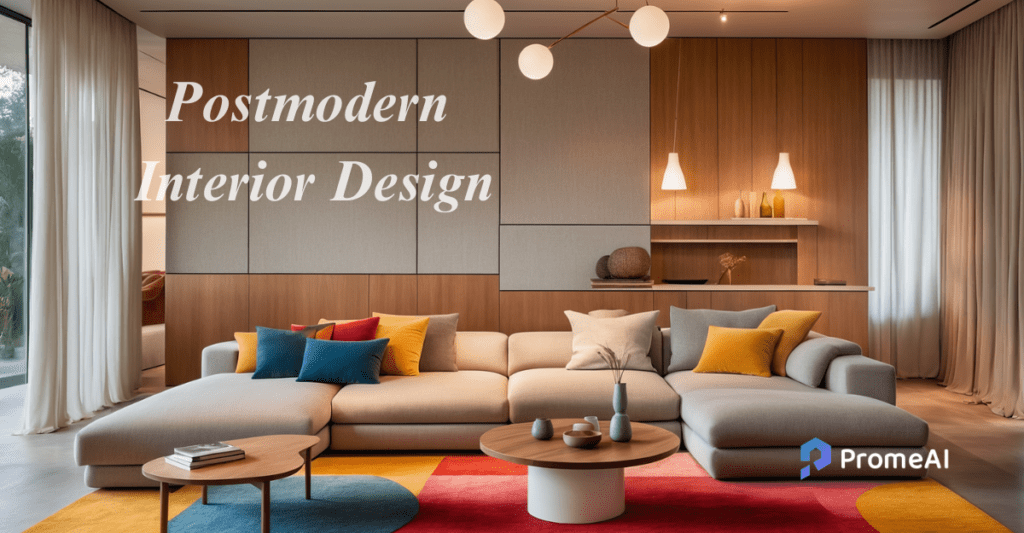 Postmodern Interior Design by PromeAI