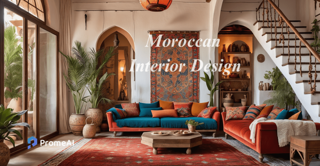 Moroccan Interior Design by promeAI