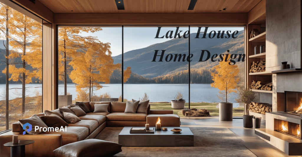 lake house home design by PromeAI