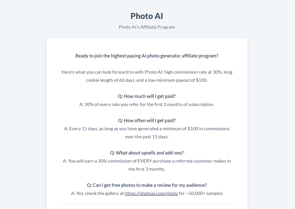 PhotoAI's Affiliate Program