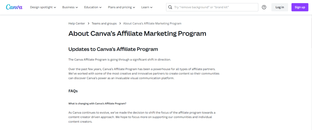 Canva's Affiliate Program