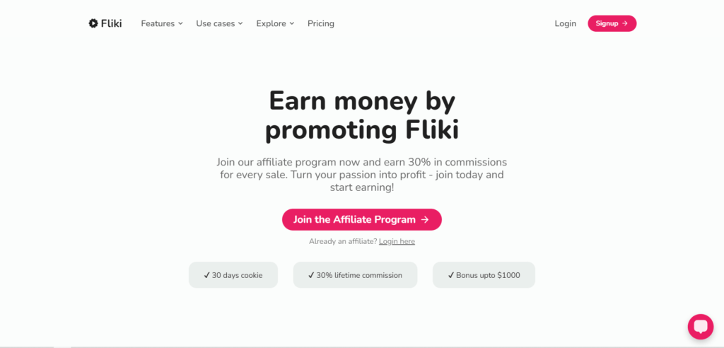 Fliki's Affiliate Program