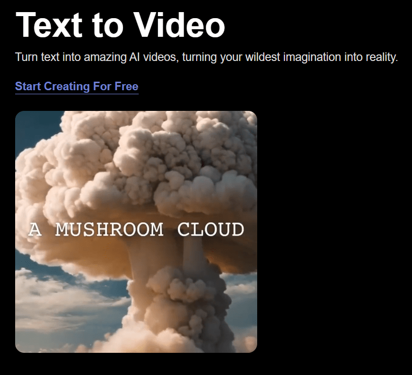 PromeAI text to video
