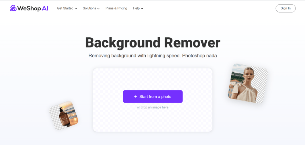 Weshop AI background remover