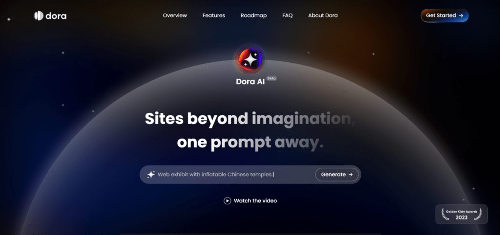 Dora AI website builder