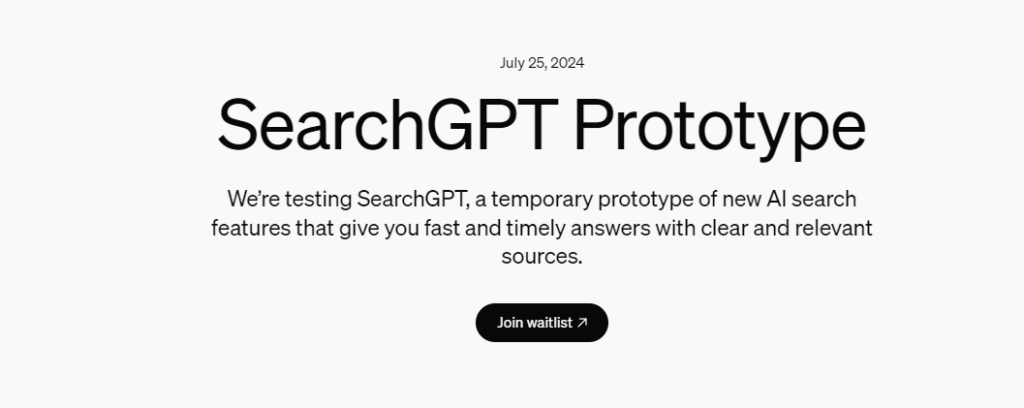OpenAI SearchGPT