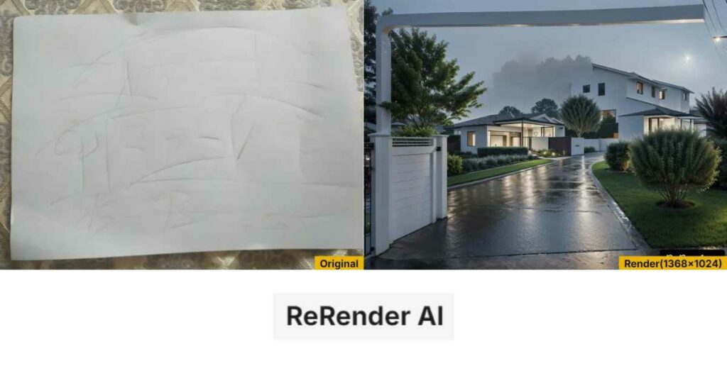 ReRender AI: Instant Photorealistic Architectural Renders