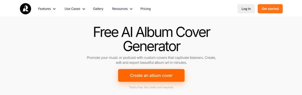 AI Album Cover Generator by Recraft