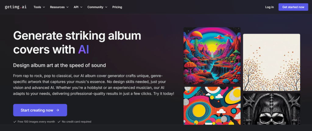 AI Album Cover Generator by Getimg