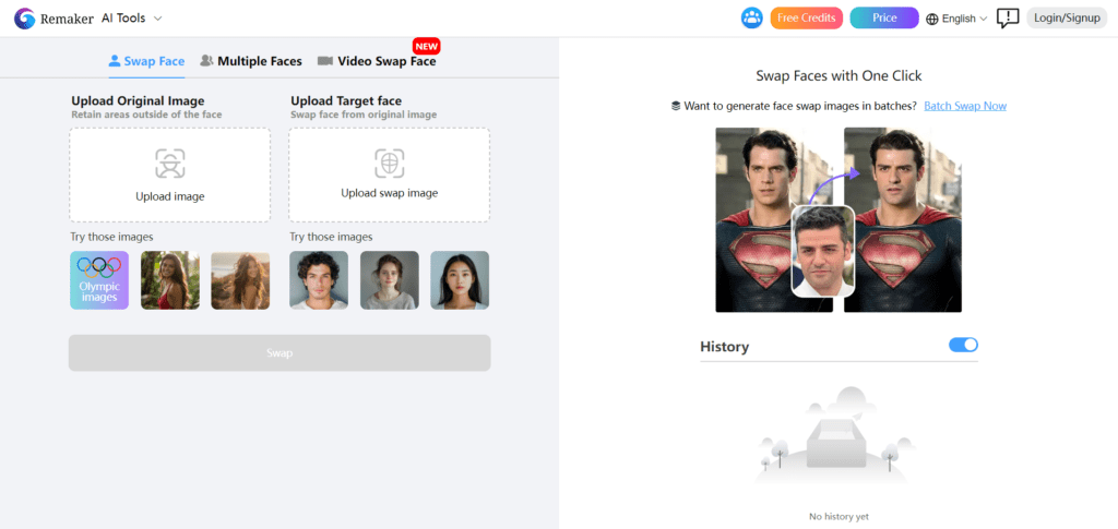 Face Swap Online Free - Remaker AI